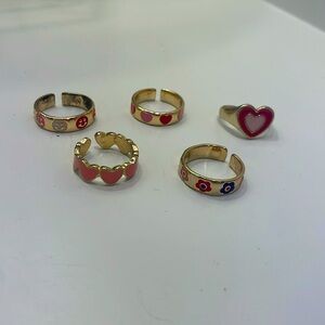 Set of 5 rings + mystery surprise!